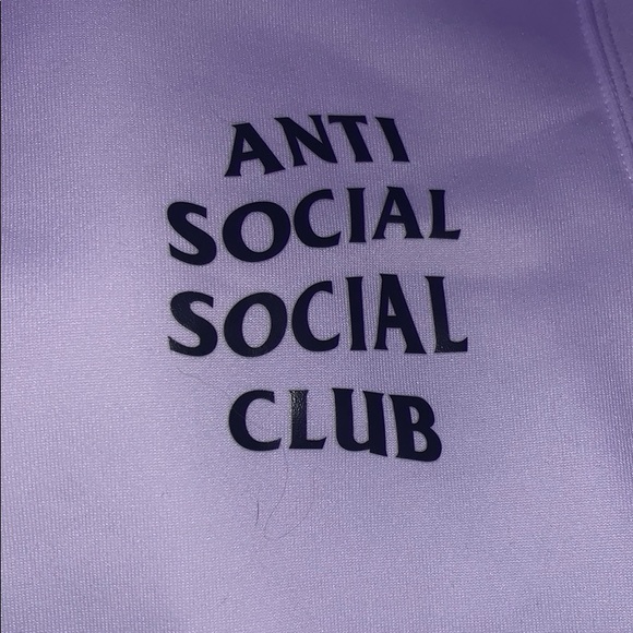 white anti social social clue hoodie - Picture 2 of 4